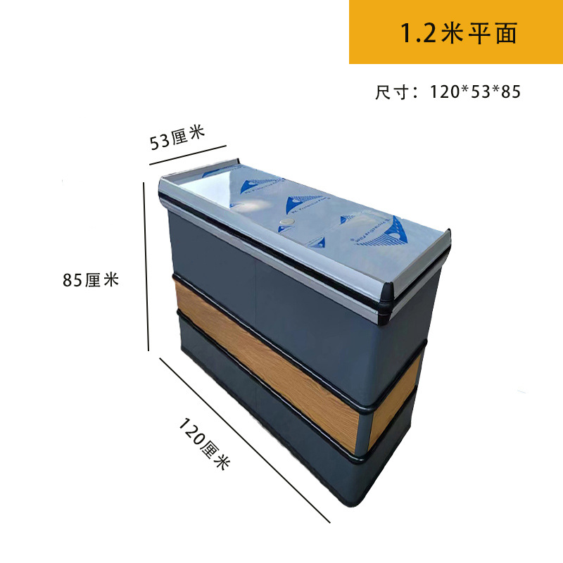 El metal de borde integral no requiere encimera de acero inoxidable en la esquina, el supermercado se puede ensamblar con aleación de aluminio integrada