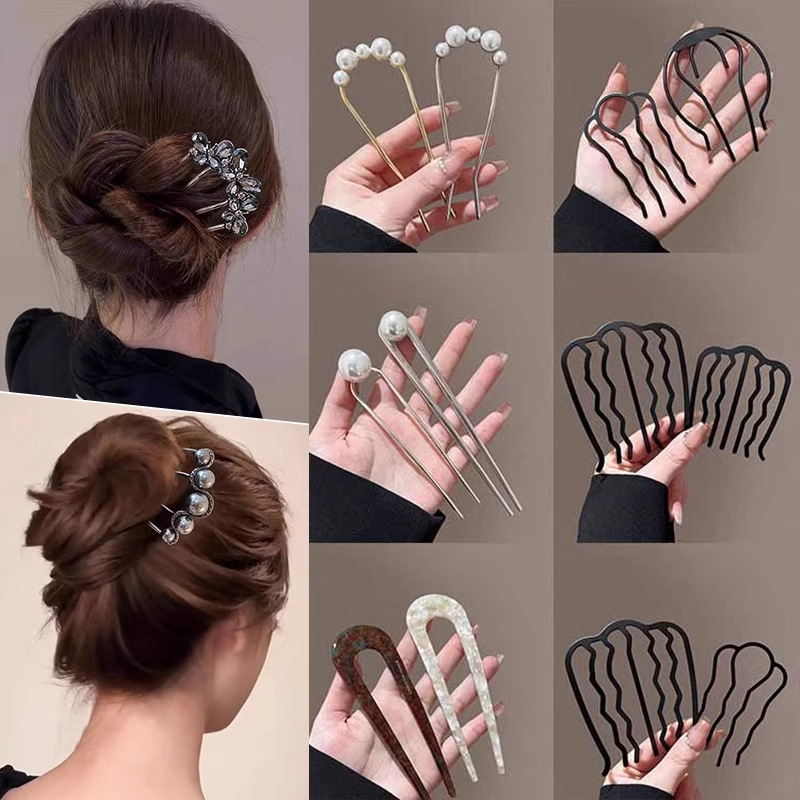 Coreano de alta sensibilidad pinzas de cabello de verano bola de cabello pinzas de cabello de cabello de flores de perlas variadas pinzas de cabello