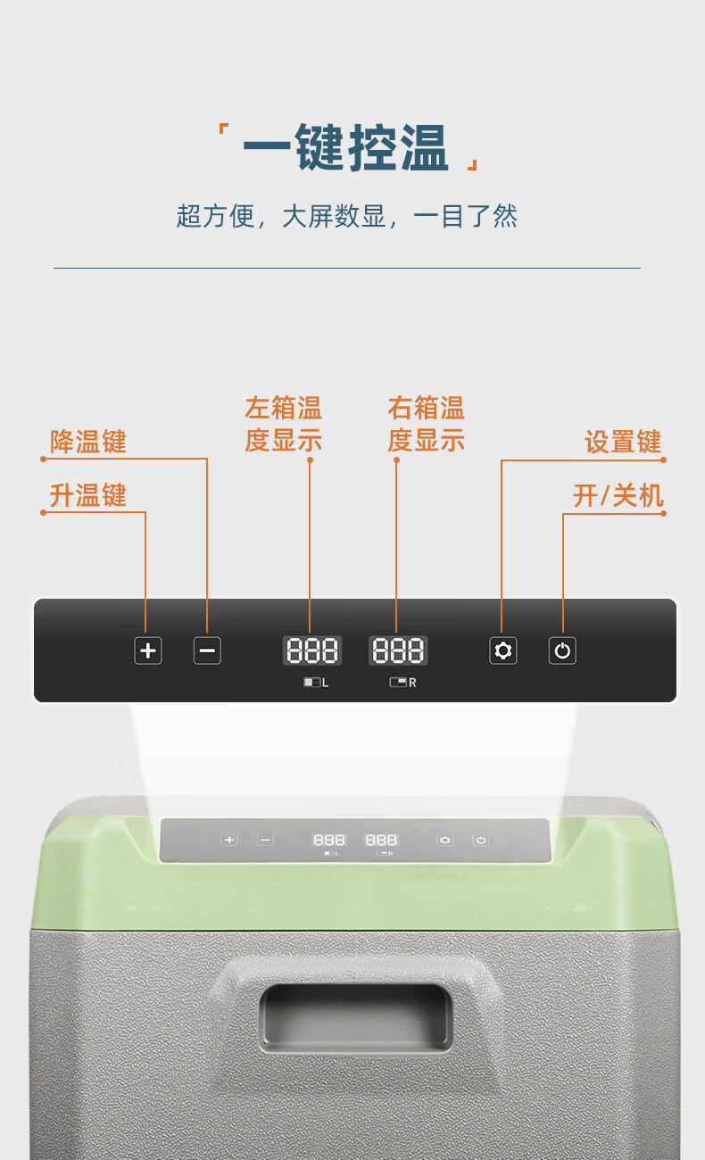 Cross-Border Car Refrigerator Small Freezer Compressor Refrigerator Truck Refrigerator 24V Mini Refrigerator Double-Door Refrigeration 12V