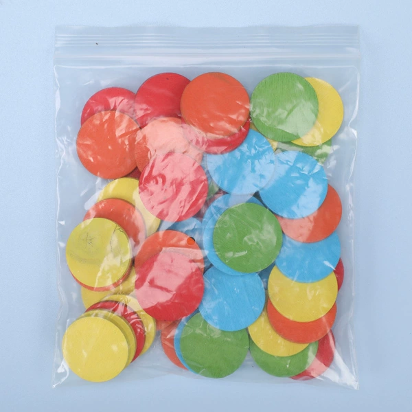 Bag 50 pieces counting discs (five colors)
