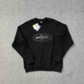 Round neck sweatshirt-black print