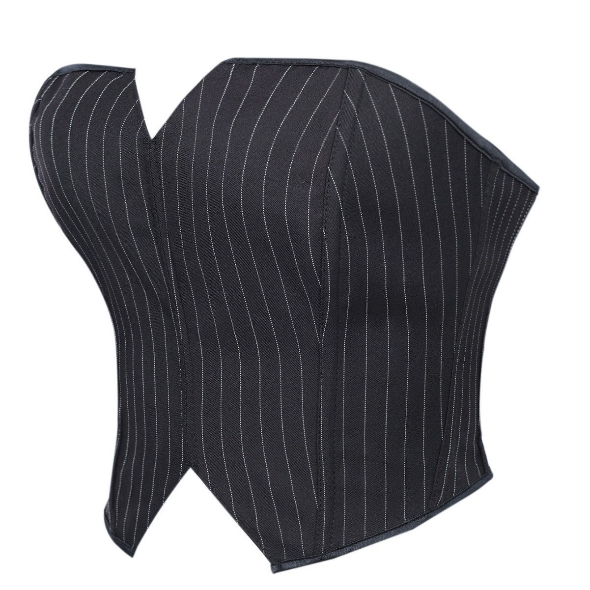 Nuevo traje de rayas negras hueso de pescado pectoral cinturón sexy damas top ajustado suministro transfronterizo lotes