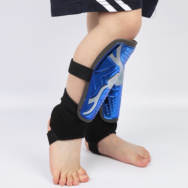 Deportes de fútbol al aire libre protector de pierna adultos niños entrenamiento de refuerzo protector de pantorrilla protector de pierna electrochapado