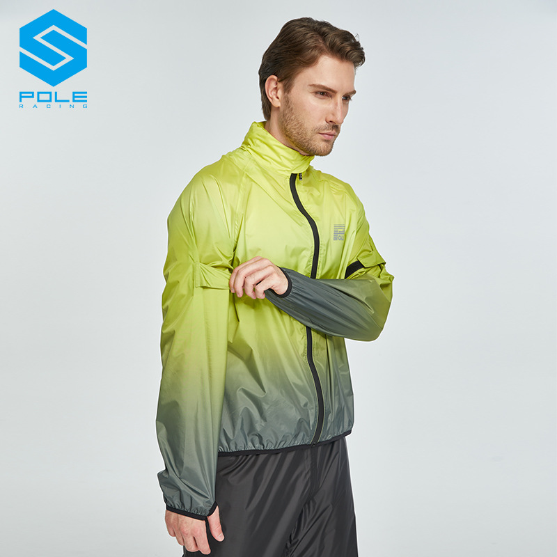(2개) POLE 오토바이 라이딩 비옷 비 바지 세트 경량 스플릿 타입 남성과 여성의 오토바이 방수 세트 비바람 보호