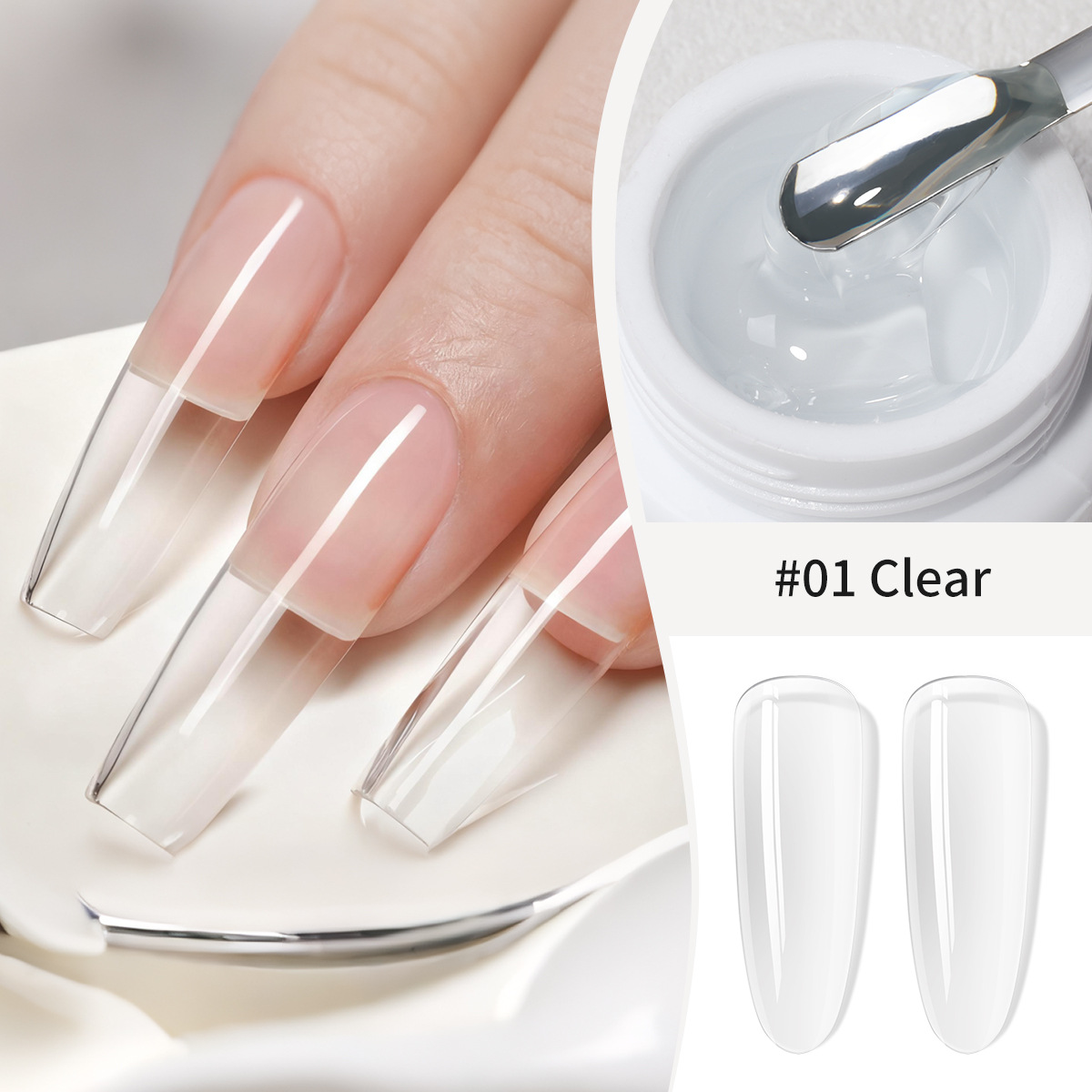 Pegamento de extensión de uñas de cristal pegamento de fototerapia UV rápido de uñas sin papel de uñas titular de uñas extensión rápida salón de uñas especial