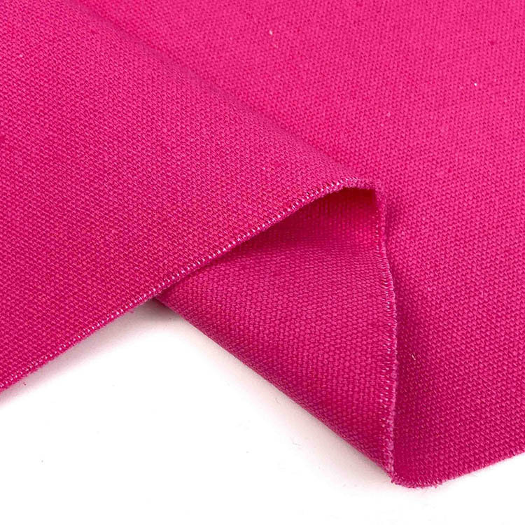 Bajo color sólido tela textil de algodón orgánico tela de lona