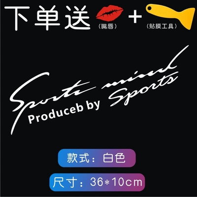 and rearview mirror decal, modified – Lamp eyebrow - sport-light-eyebrow-sticker-all-white-one-piece