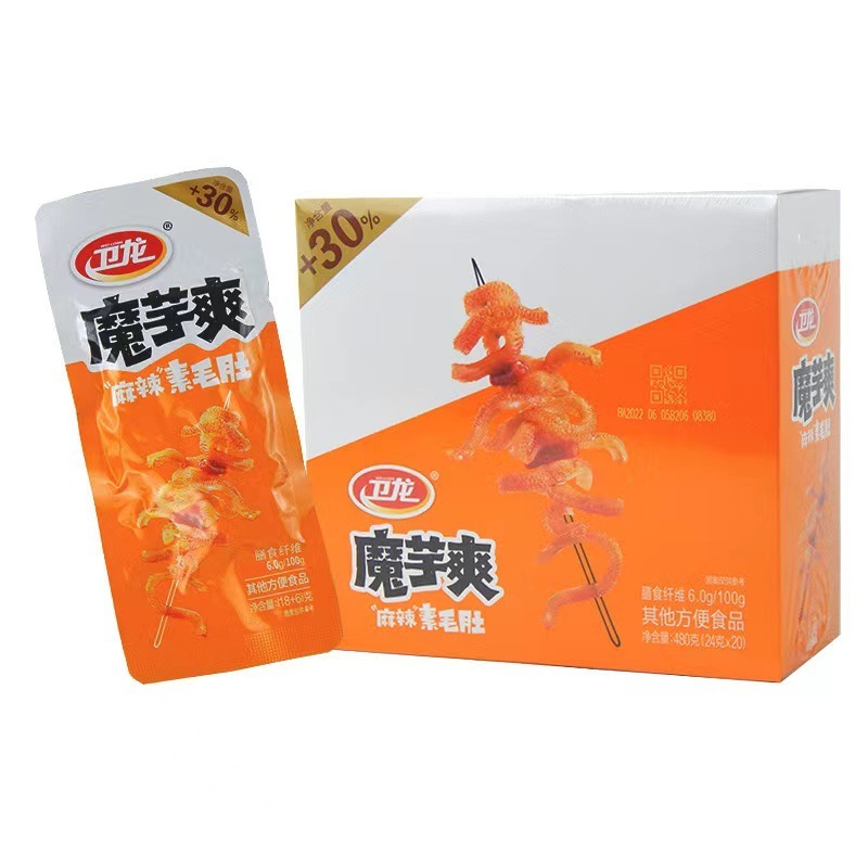 卫龙魔芋爽15+3g包装素毛肚香辣味麻辣味魔芋丝零食小吃素肉辣条|undefined