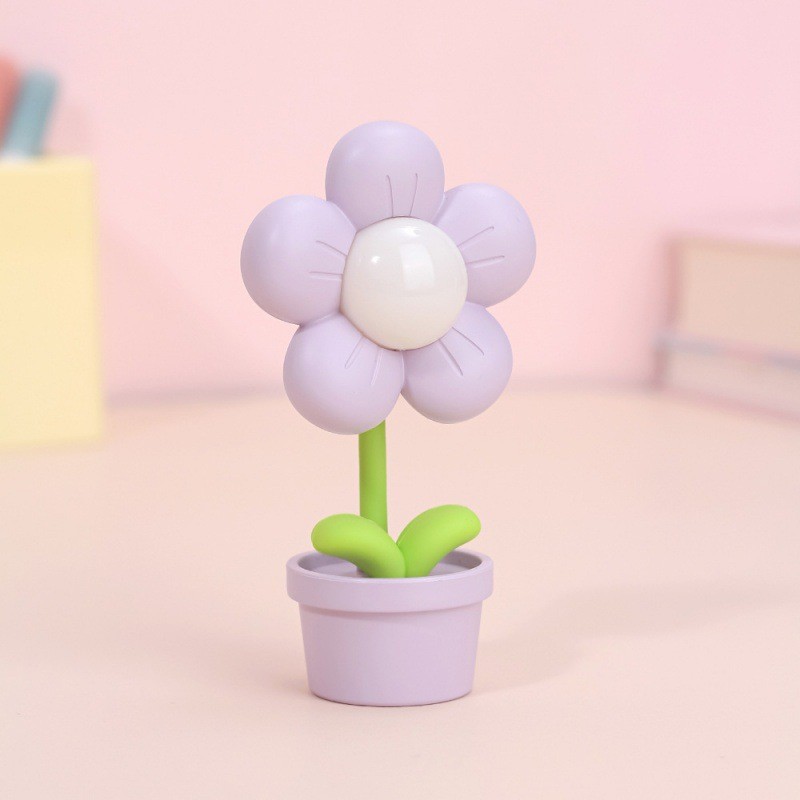 Purple, flowered