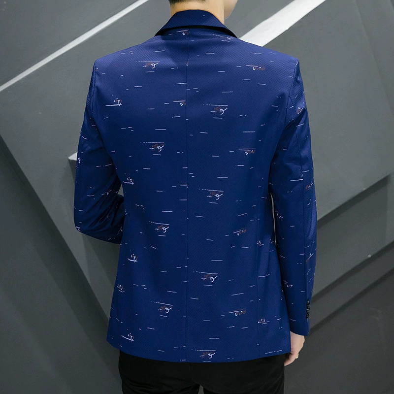 Suit for leisure, men's trend jacket, for import, Korean style