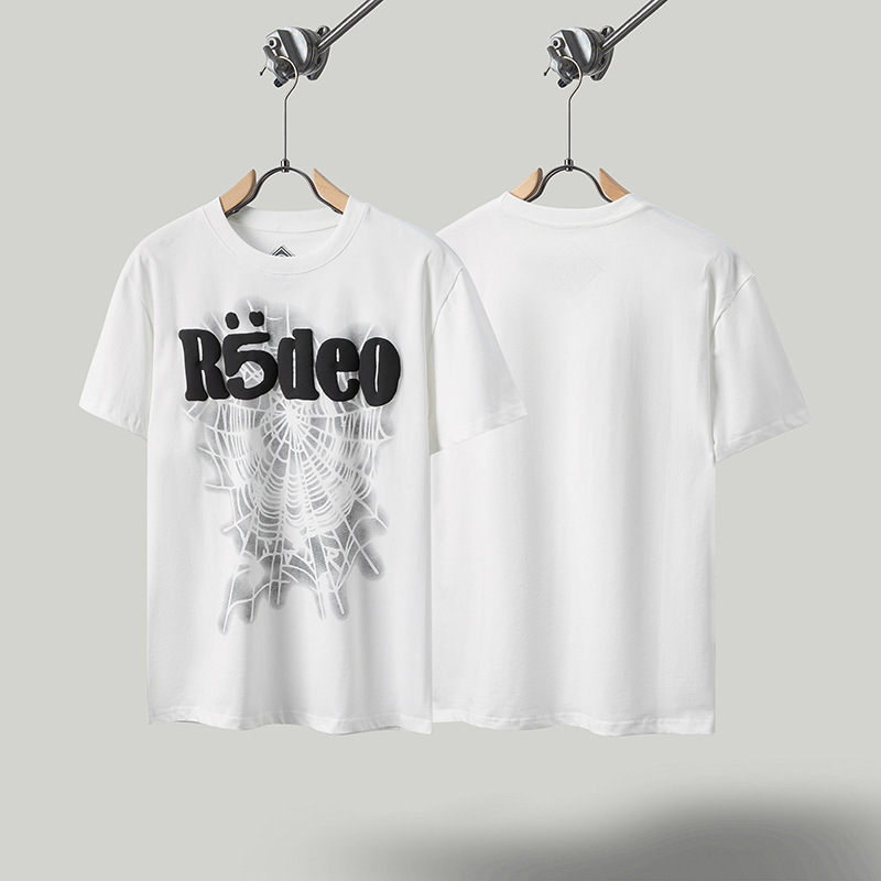 Travis de manga corta M mark Scott pequeño pato amarillo cactus relámpago rap tour TS pareja conjunta camiseta de hip-hop