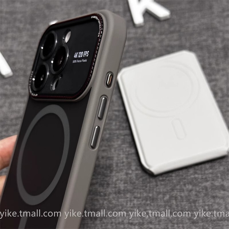 适用iPhone17磁吸手机壳秒变大视窗莱卡碳纤维纹苹果16高级感硬套|undefined