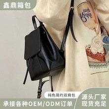 经典小巧复古棕色双肩包2025新款高颜值简约文艺百搭双肩包现货