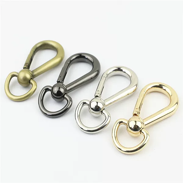 Bag handbag leather hardware accessories new hook buckle light gold keychain Big Lobster buckle dog buckle connecting buckle