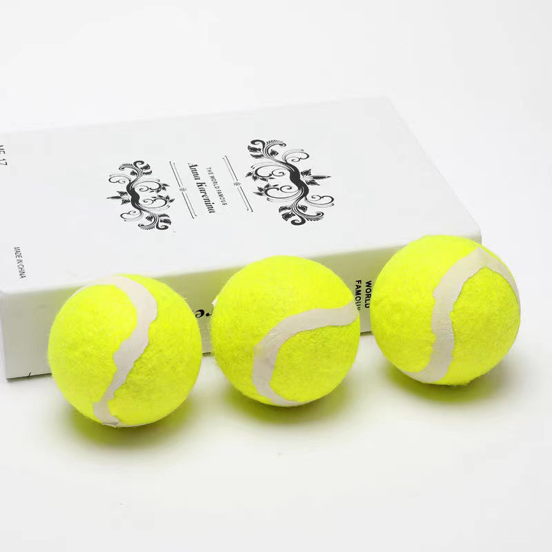 跨境宠物狗狗弹力玩具网球磨牙啃咬玩具球橡胶球训练专用网球套装