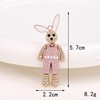 Cute rabbit, phone case with letters, accessory with accessories, mobile phone, Korean style, diamond encrusted, handmade