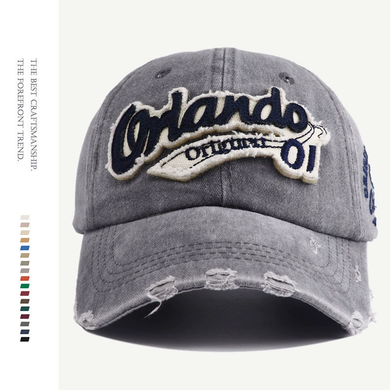 (Cross-border trading), hat, retro denim baseball cap, 2023 collection