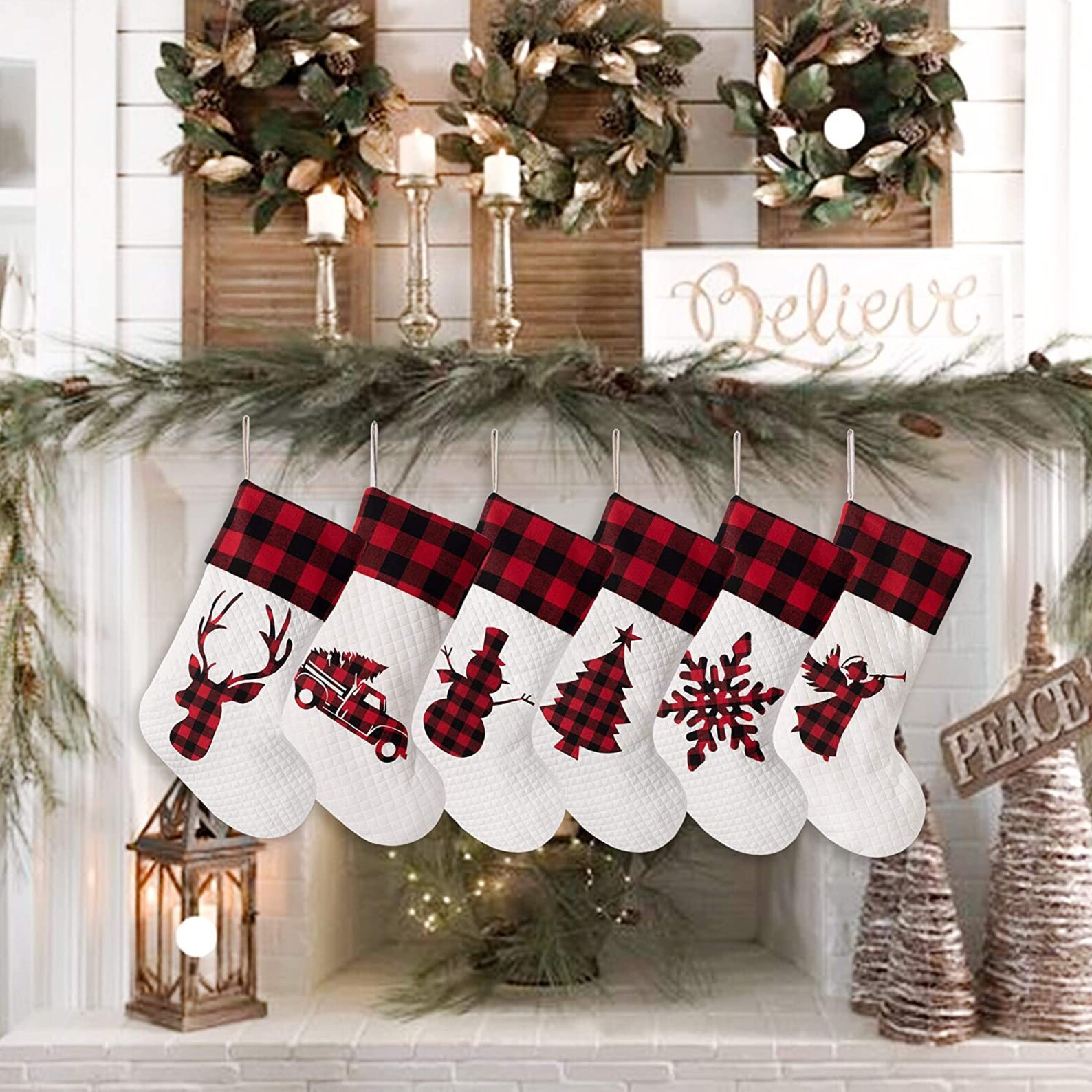 Calcetines de Navidad Bolsas de regalos de Navidad Decoración de Navidad Regalos de Navidad al por mayor Decoración de chimenea personalizada