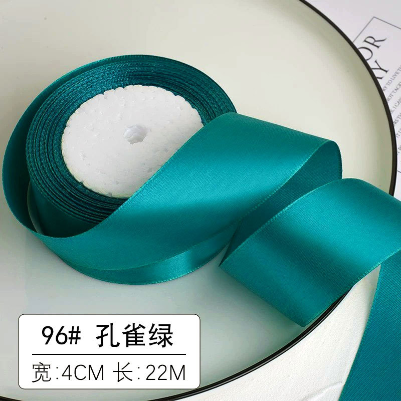 Cinta de 4cm cinta hecha a mano material de flor de rosa de bricolaje cinta de satén material de lazo cinta floral embalaje de regalo