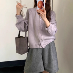 日系复古森女风时尚羊毛针织开衫2025秋冬百搭甜美显瘦毛衣外套女