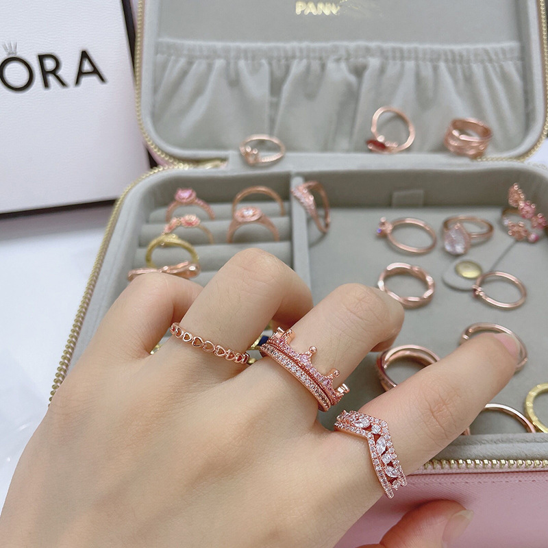 Heart-Shaped Pink Diamond Ring - Image 2