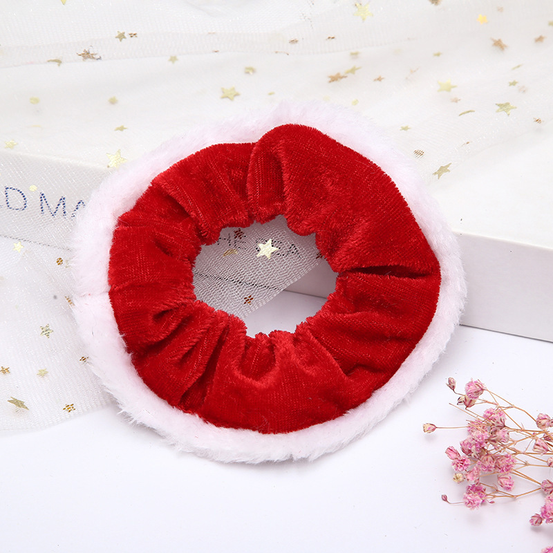 Glam Christmas Modern Style Christmas Hat Santa Claus Cloth Hair Tie display picture 4