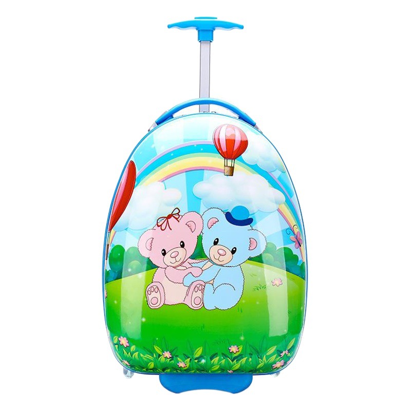 Printed LOGO children's trolley case 16-inch 18-inch universal wheel boarding case male and female students cartoon children's luggage