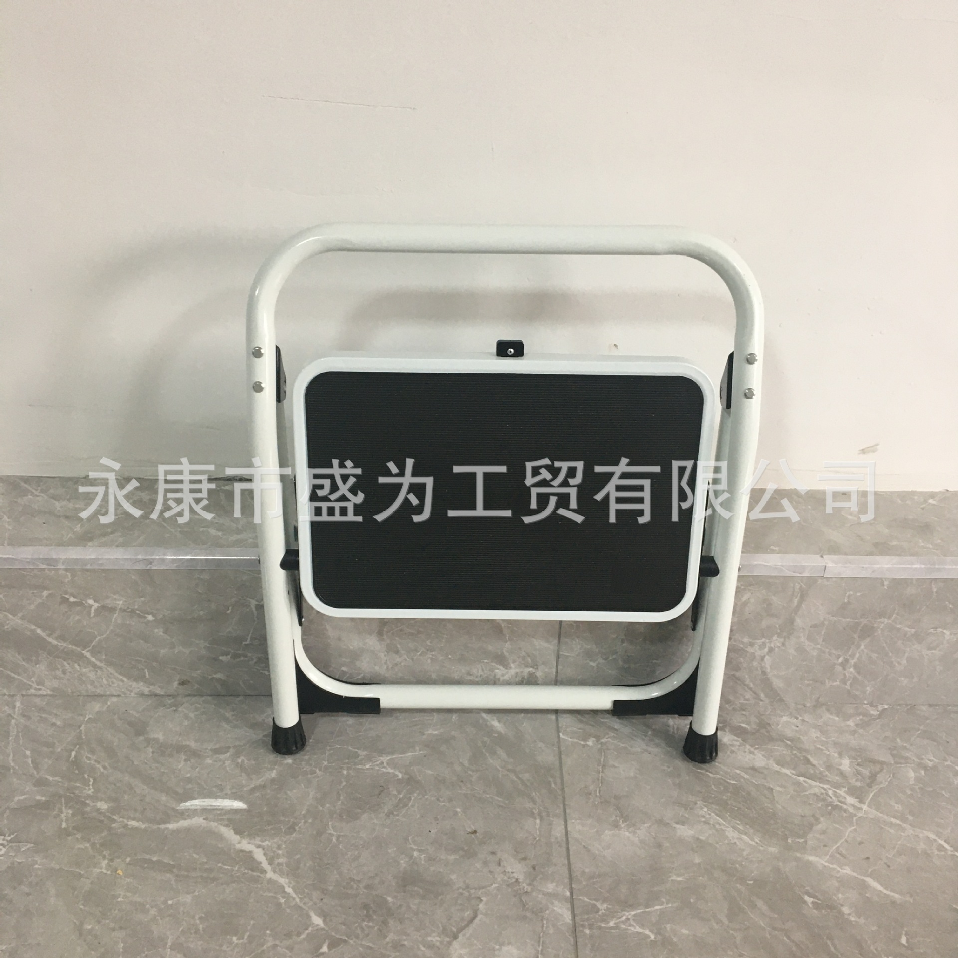 外贸出口1步低扶手铁梯铁梯凳家用折叠梯子人字家用梯一步踏步