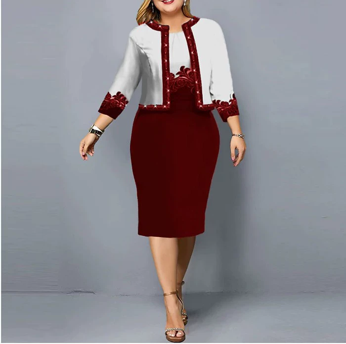 Set, dress, ebay, plus size, hip-accented