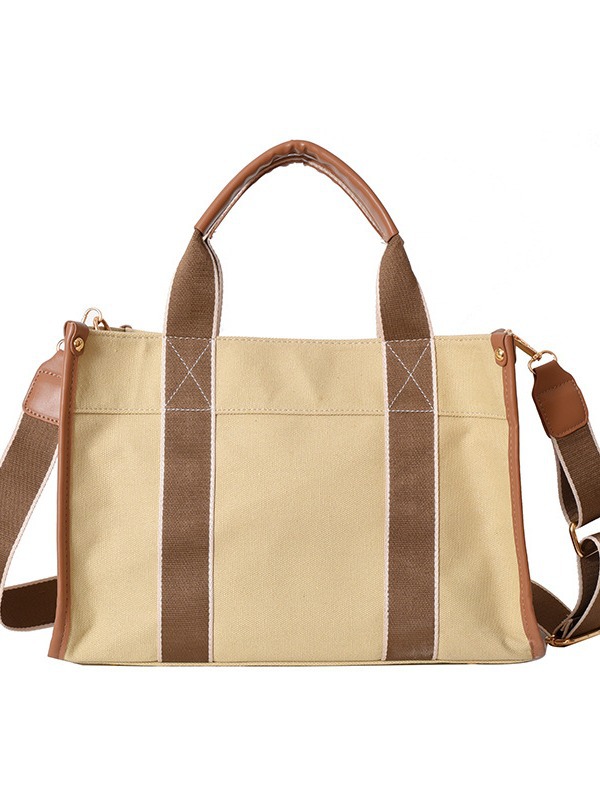 Bolso de lona de gran capacidad para mujer 2024 nuevo estilo coreano simple bolso de mensajero de un solo hombro bolso de viaje casual