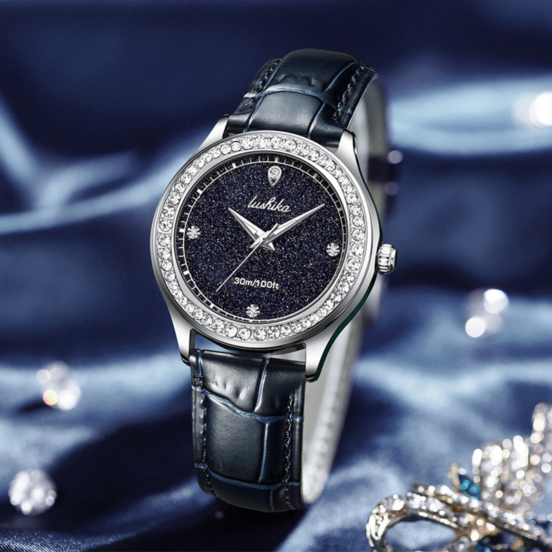 Lushika Uhr Weibliche Starry Sky Uhr Douyin Gleichen Stil Uhr Mode Cross-Border Licht Luxus Wasserdichte Quarzuhr Großhandel_voghion.com