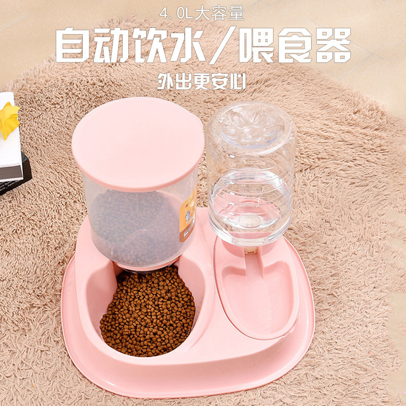 애완 동물 자동 물 디스펜서 마시는 그릇 먹이 분지 개 고양이 물 디스펜서 고양이 개 테디 개 용품