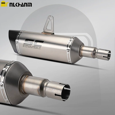 tail sections, non-destructive installation, Motorcycle exhaust pipe