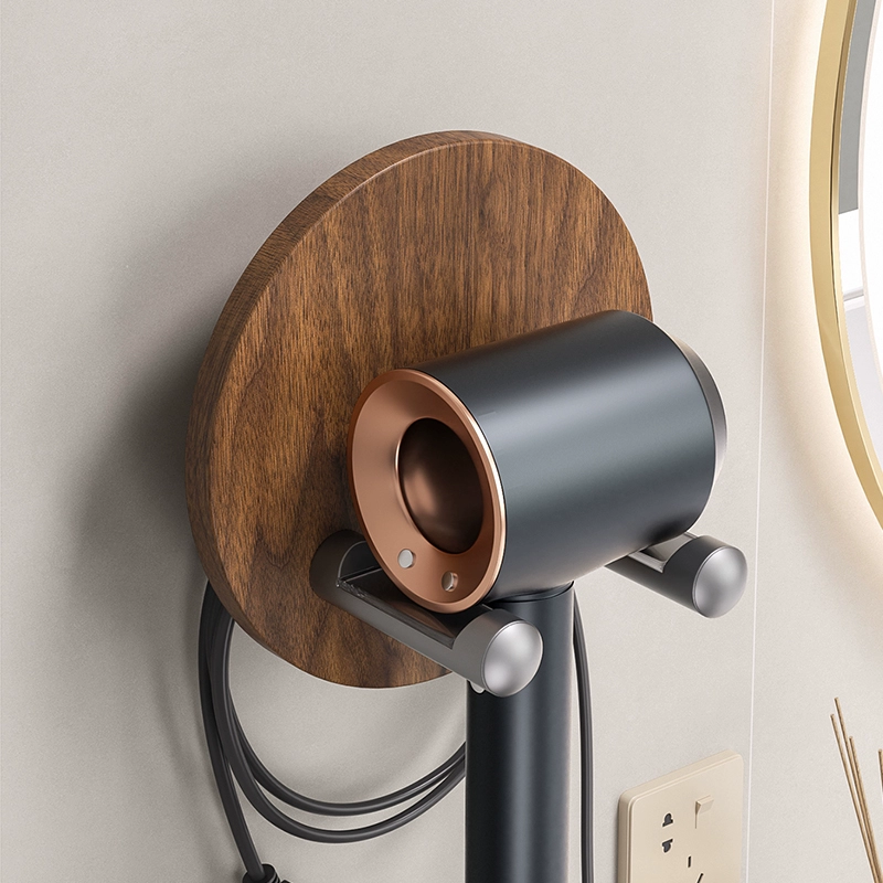 Стеллаж для хранения фена без перфорации, подвесная полка для ванной комнаты, многофункциональный настенный держатель для фена для ванной комнаты