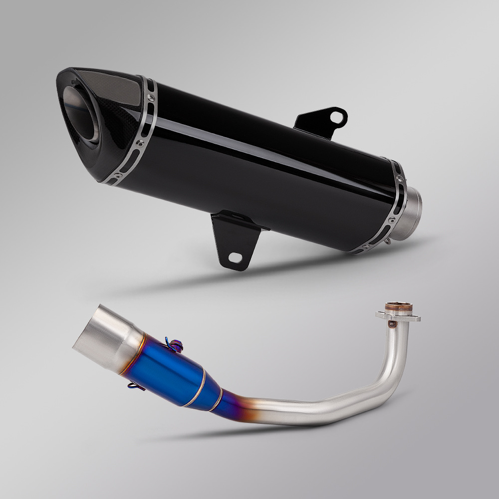 Forza350 Modified Fosha 350 Stainless Steel Front Exhaust Pipe Tail Muffler Set 2021-2024