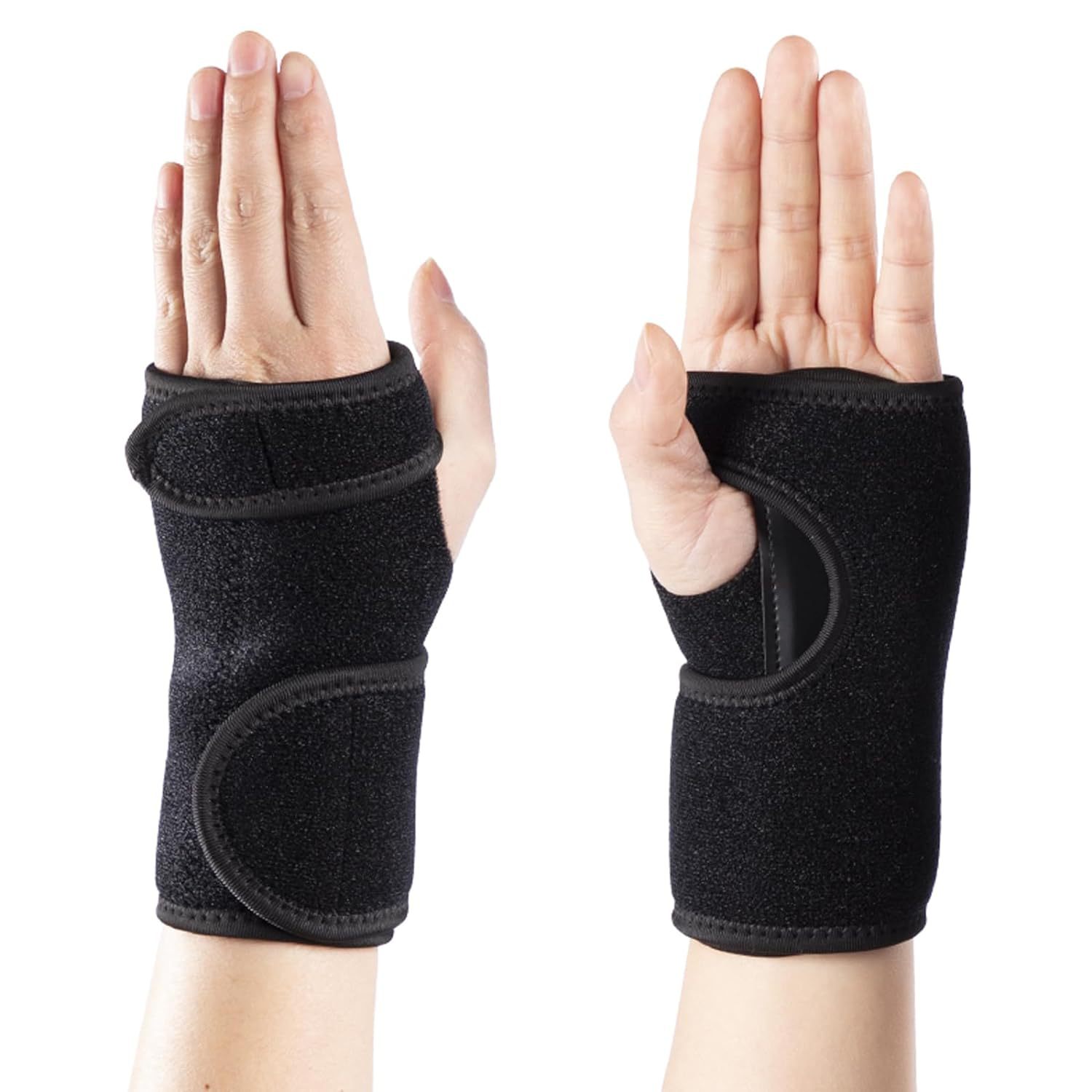 Men's and women's sports wristband training support aluminum plate single hole Velcro pressure double strap Palm protection cover