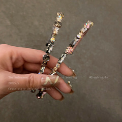 Modern Chic Girl ~ Fabric & Zircon Hairband for Women, 2023 New Arrival, Internet-Famous Headband for Autumn & Winter, Korean Style with High Ponytail Look.