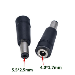 DC 4.0*1.7 Male Head to 5.5*2.5mm Female DC Power Adapter Connector for Laptop Power Conversion