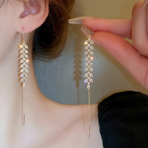 Elegant Long Grain Earrings for Women - Unique Design, High-Quality, Lightweight Luxury, Versatile Earrings - New Arrival for 