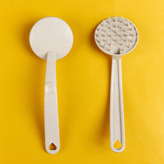 竹纖維秸稈鍋刷長柄廚房家用PP清潔鍋刷長柄短柄PET清潔球批發