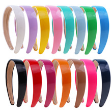 夏季小香风3CM皮革发箍头饰 欧美流行女式PU发卡宽边清新发饰头箍