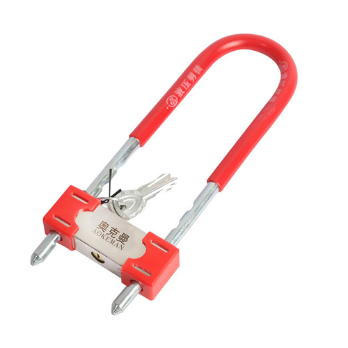 Factory supply glass door handles, locks, handles, anti-theft locks, shop doors, thick anti-theft U-shaped motorcycle locks