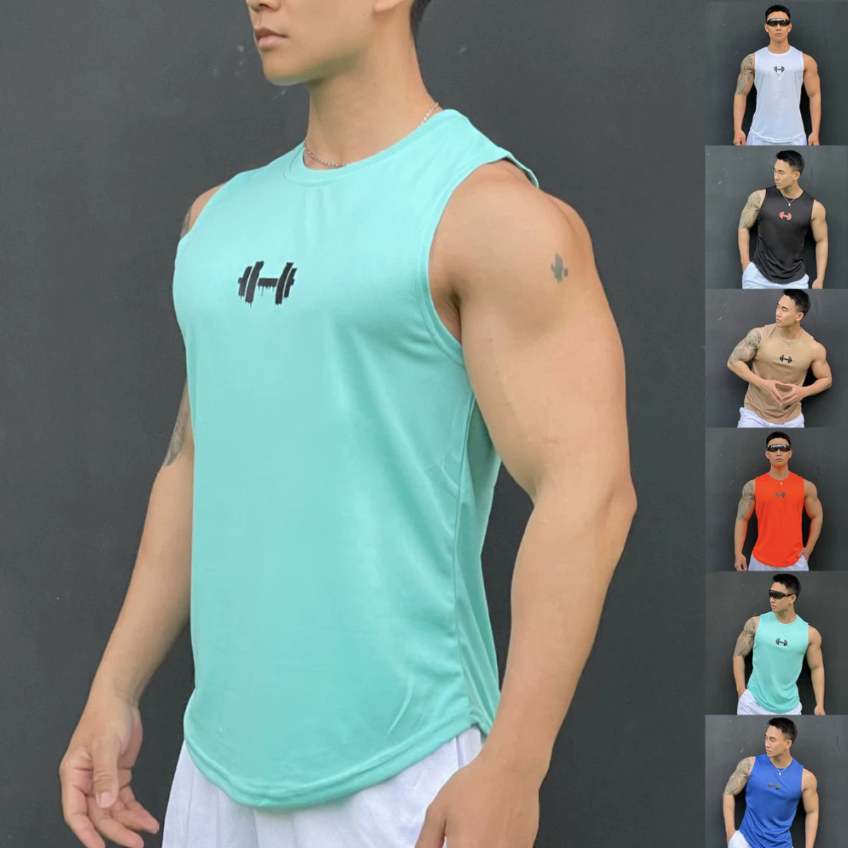 Muscle Fitness Brothers Летний жилет для фитнеса, спортивные упражнения на открытом воздухе, свободная дышащая мужская цельная доставка