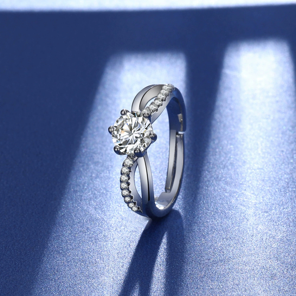 Classic wedding ring, one carat, simple and elegant design