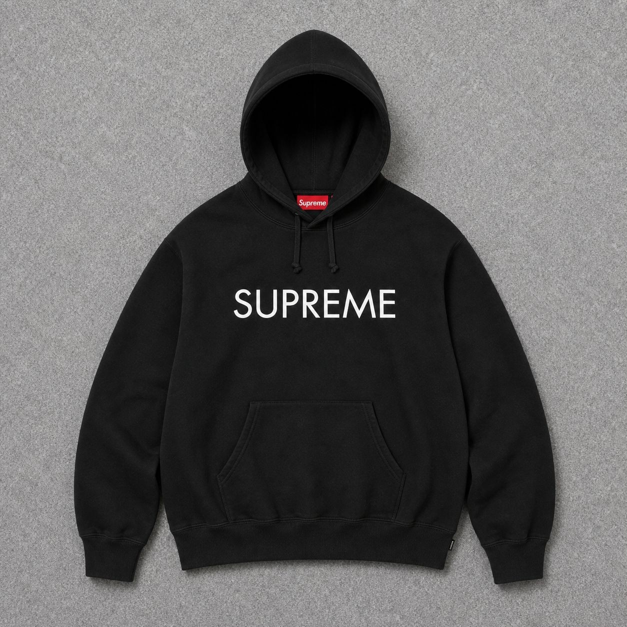 Supreme Capital Hoodie Black