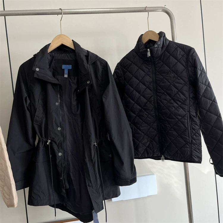 Осенняя демисезонная подкладка с капюшоном, комплект, тренч, slim fit, шнурок