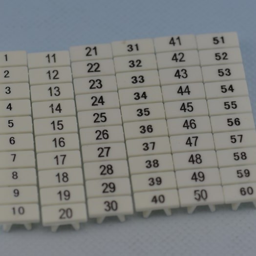 上海雷普 带字标记条 ZB5 1-10  品牌授权