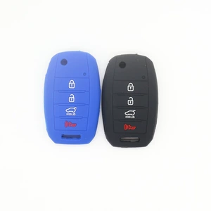 Silicone factory applicable Kia folding 4-key car key case modern key case soft rubber remote control sheath