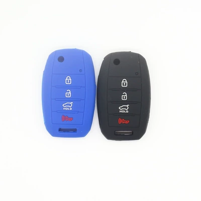 Silicone factory applicable Kia folding 4-key car key case modern key case soft rubber remote control sheath