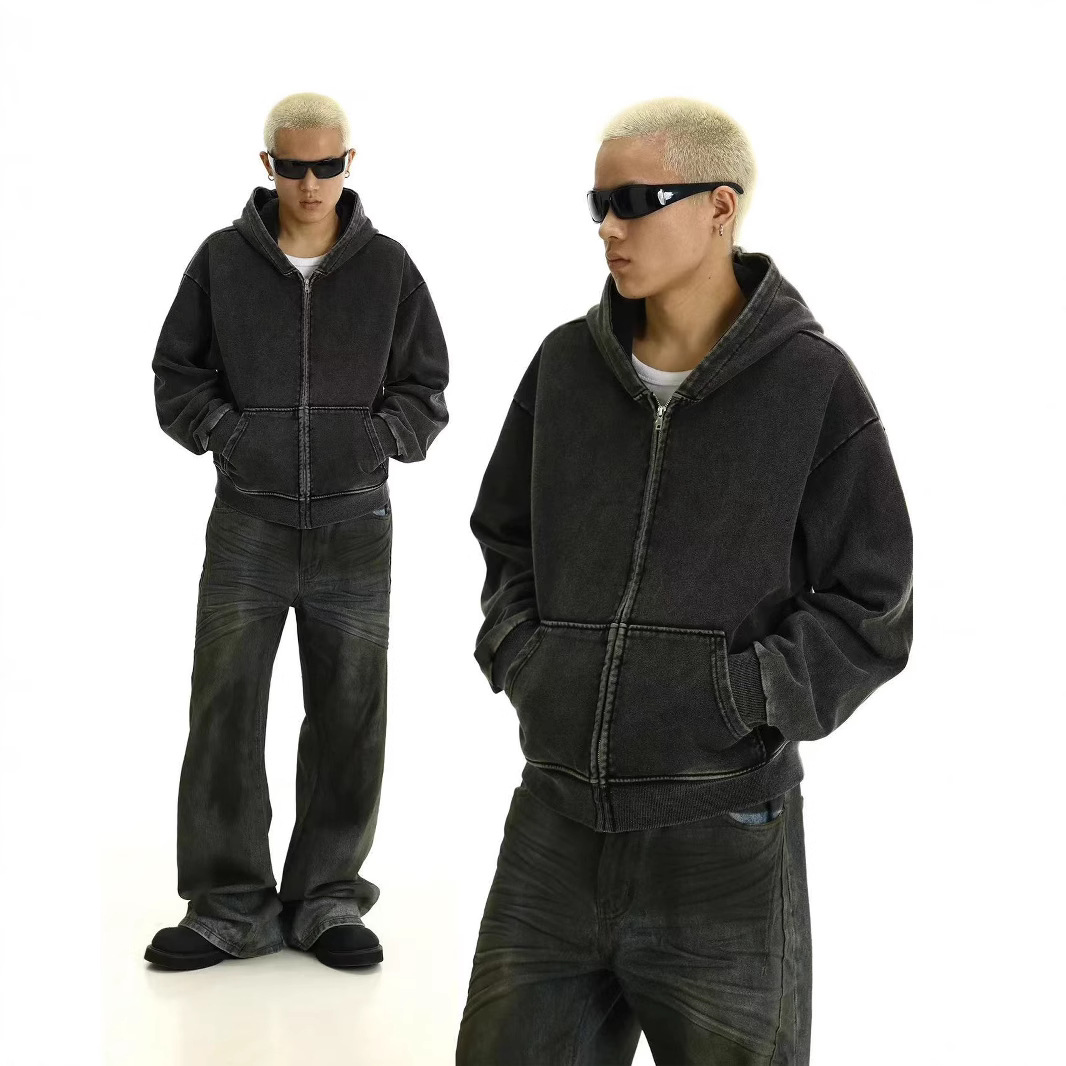 2025 comercio exterior más suéter con capucha gruesa de terciopelo para hombre, camisa de pareja de estilo masculino y femenino de gran tamaño suelta corta